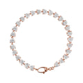 Bracciale Bronzallure Tennis con Cuori in Cubic Zirconia