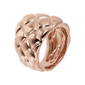 Anello Bronzallure a Fascia Graduato Matelassé
