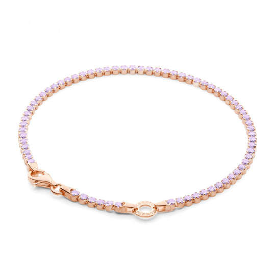 Bracciale donna Rosato Storie modello tennis rosè con zirconi ametista