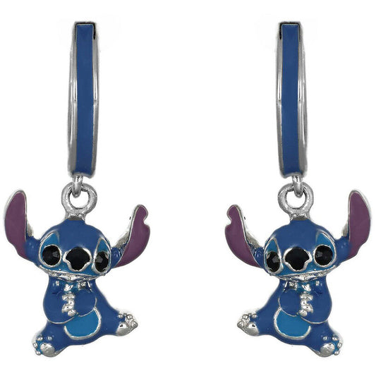 Orecchini bimba Disney Stitch cerchietti con ciondolo