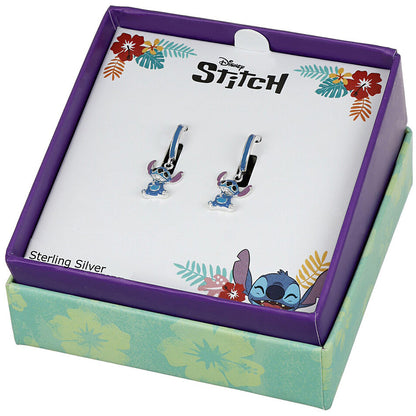 Orecchini bimba Disney Stitch cerchietti con ciondolo