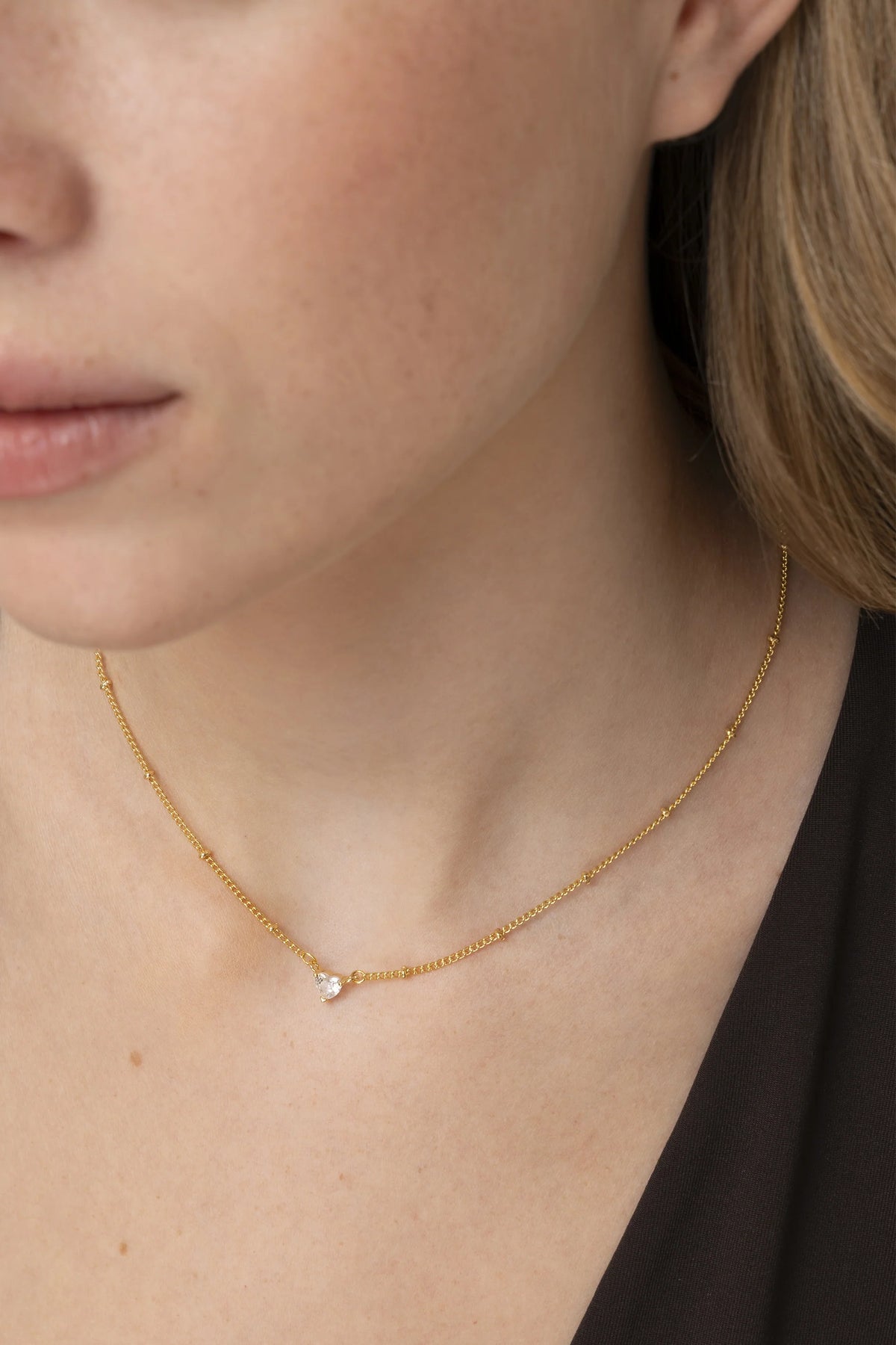 Collana Vestopazzo donna Punto luce a cuore