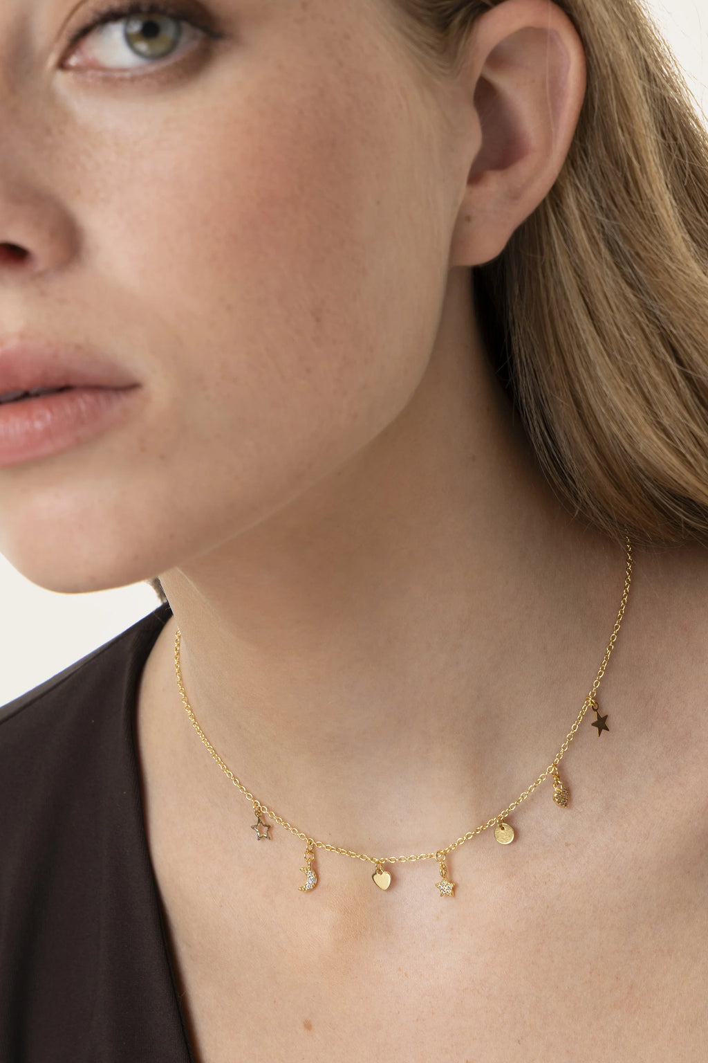 Collana Vestopazzo donna Cuori, stelle e lune