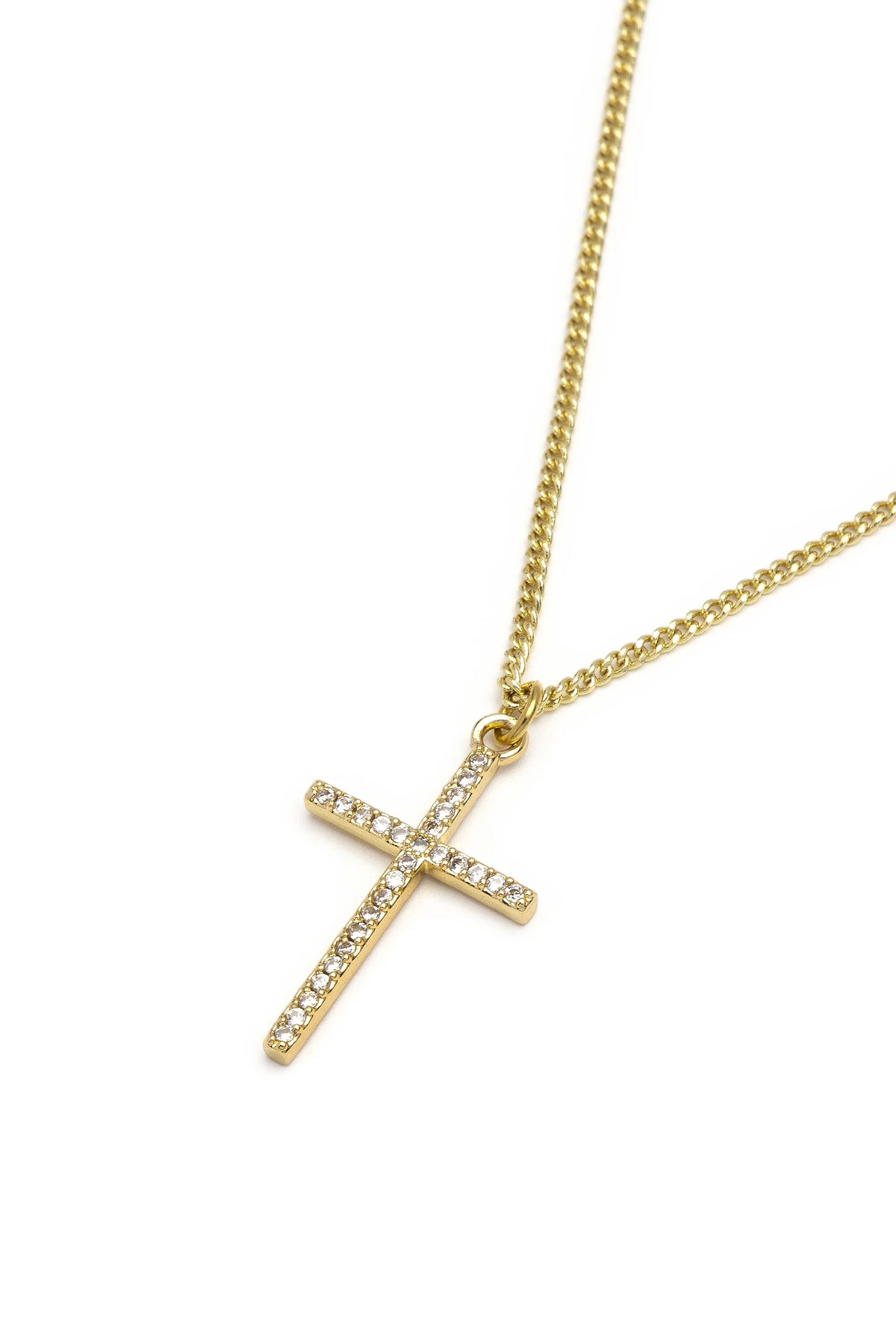 Collana Vestopazzo donna Croce pavè