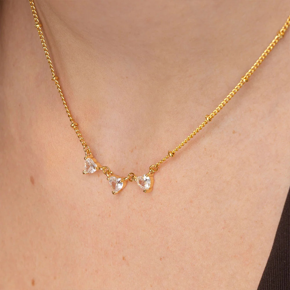 Collana Vestopazzo donna Tris di cuori