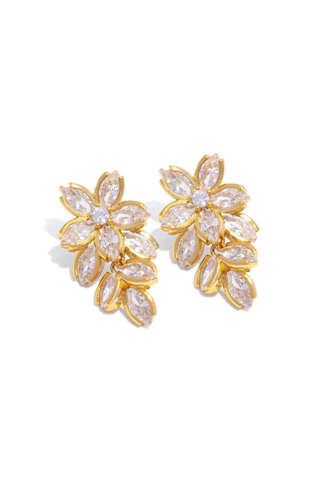 Orecchini Vestopazzo donna Fiori con zirconi
