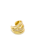 Earcuff Vestopazzo donna Multilinea con zirconi