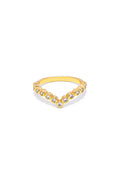 Anello Vestopazzo donna Modello a V con zirconi