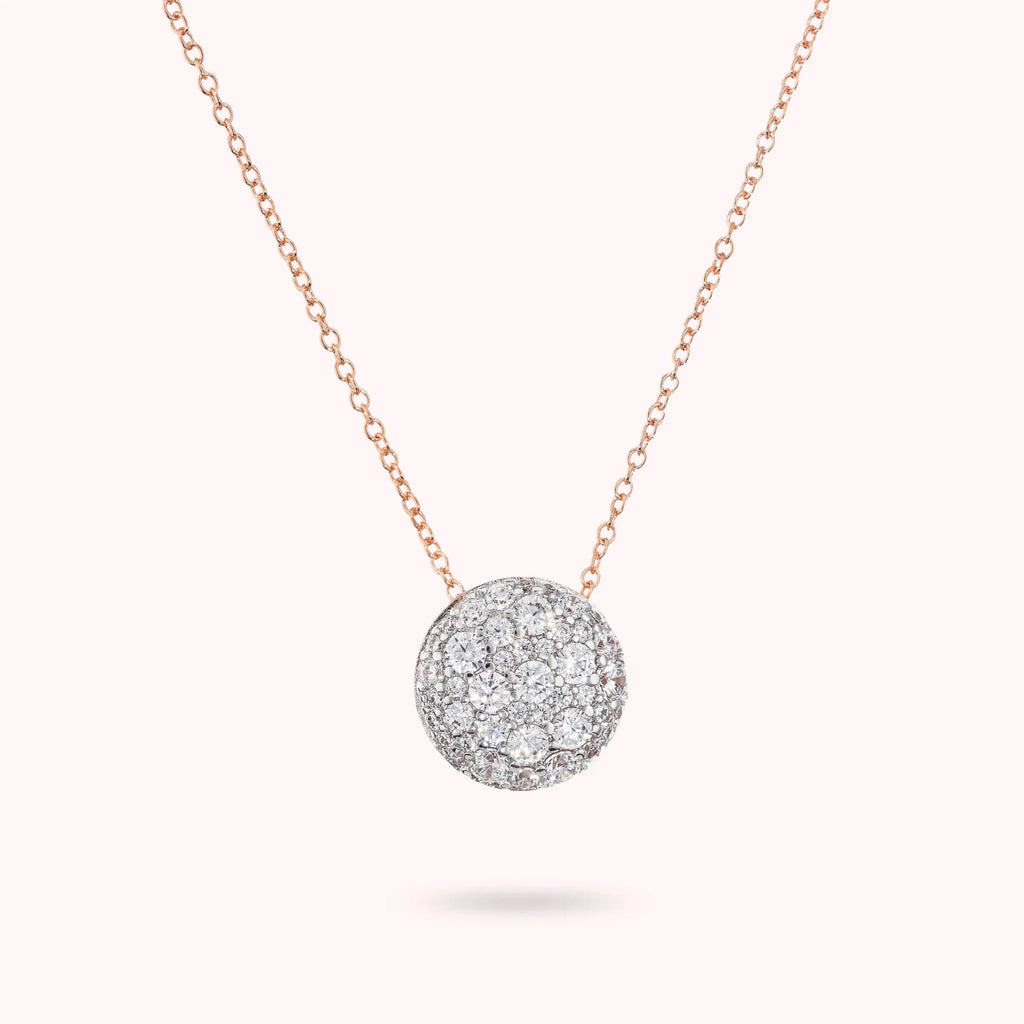 Collana Bronzallure donna Bottone in pavè
