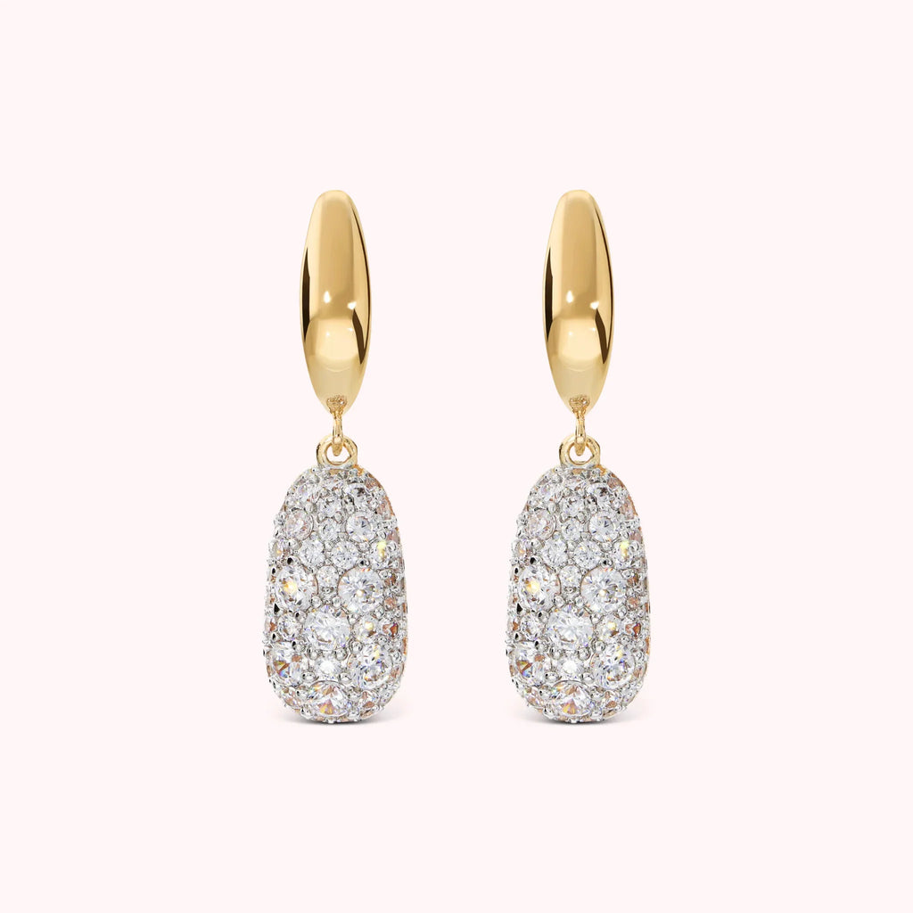 Orecchini Bronzallure donna Pendenti con ciondolo in pavè di cubic zirconia