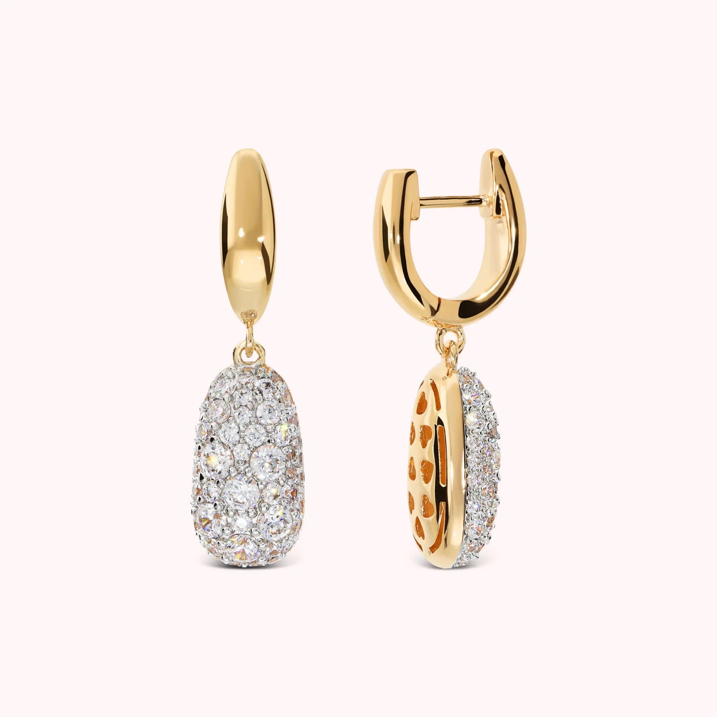 Orecchini Bronzallure donna Pendenti con ciondolo in pavè di cubic zirconia