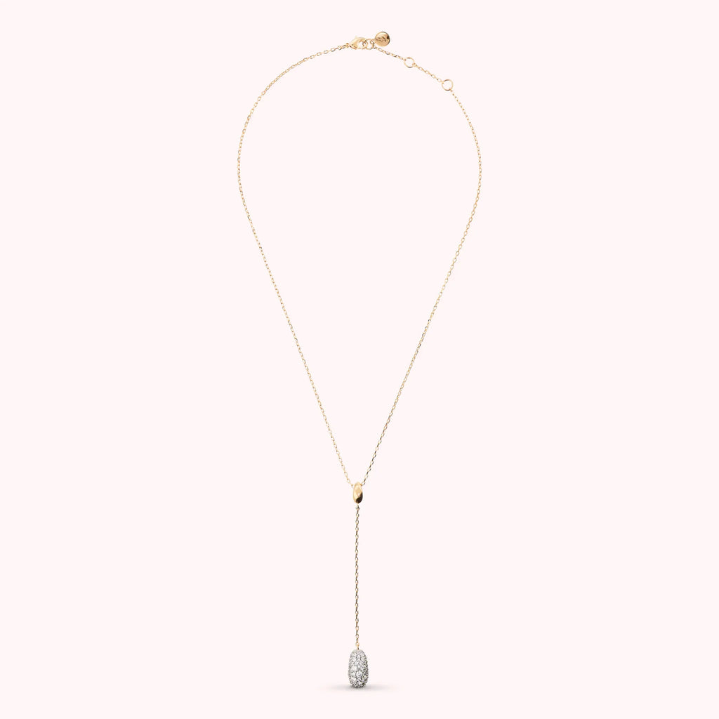 Collana Bronzallure donna Cravatta con pepita pavè