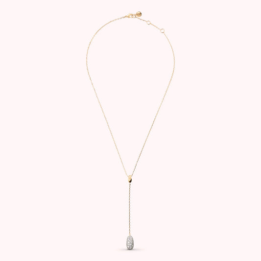 Collana Bronzallure donna Cravatta con pepita pavè