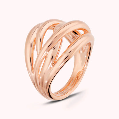 Anello Bronzallure donna Fascia Flame lucido