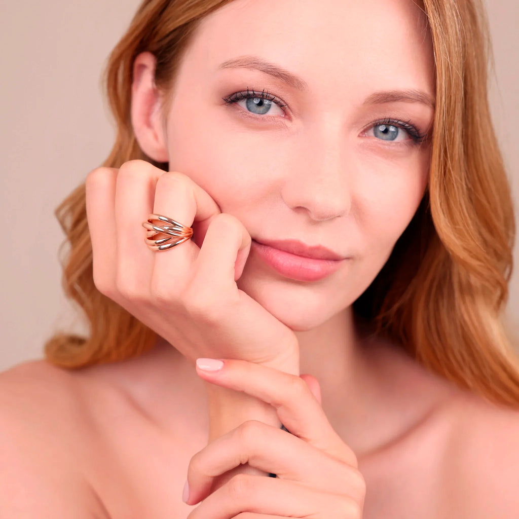 Anello Bronzallure donna Fascia Flame lucido