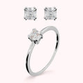 Parure Bronzallure donna Solitario e orecchini punto luce