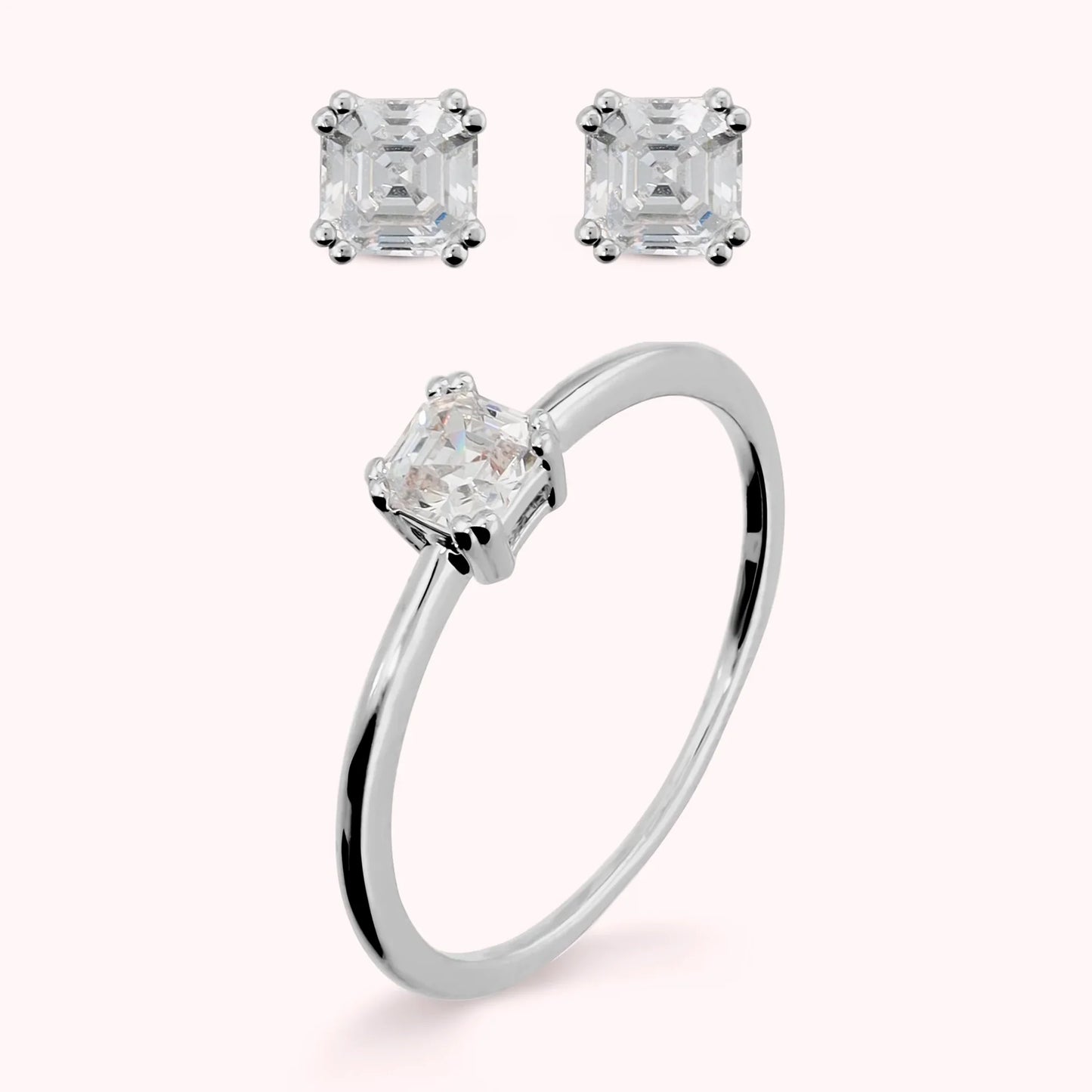 Parure Bronzallure donna Solitario e orecchini punto luce