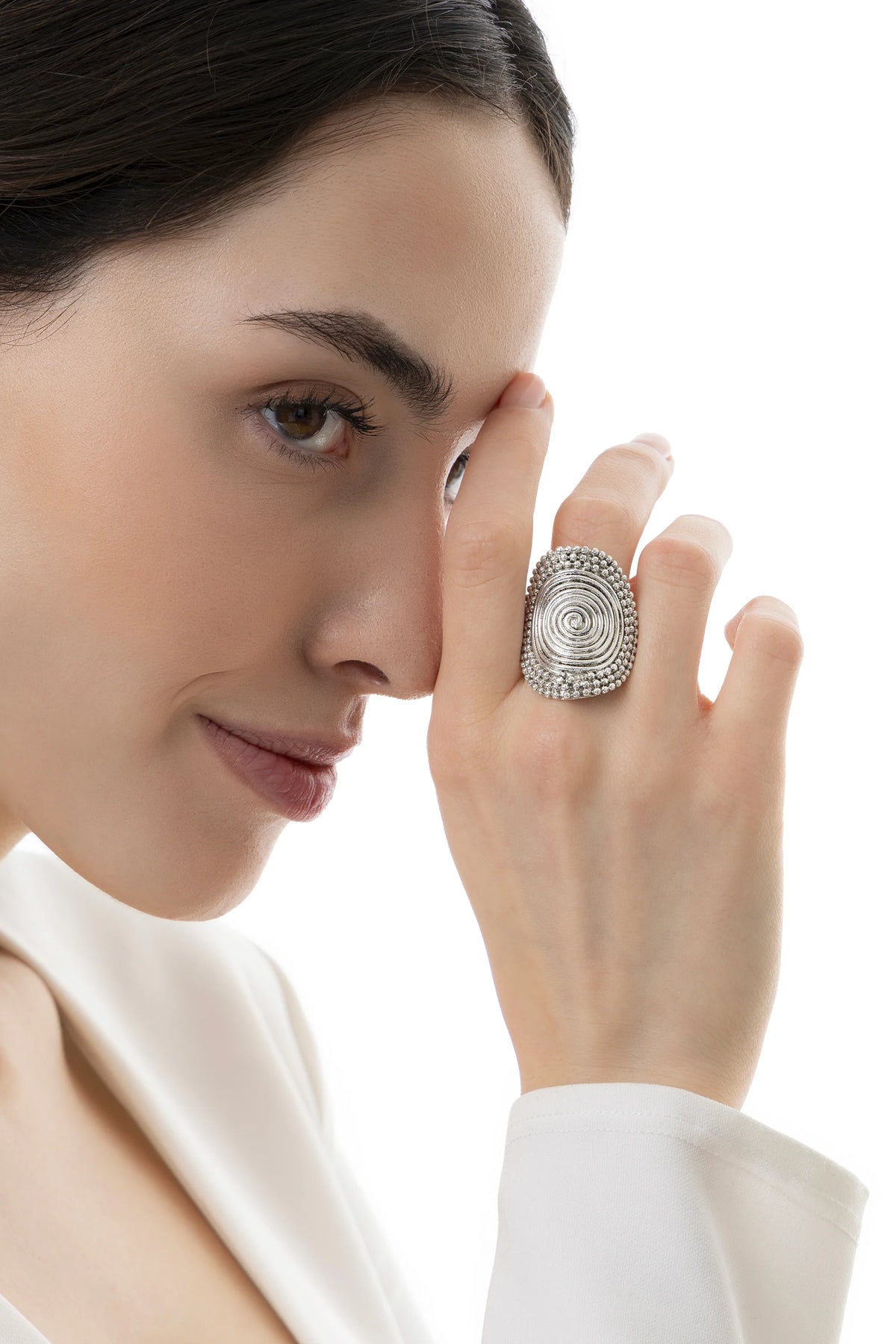 Anello Vastopazzo donna Scudo con spirale
