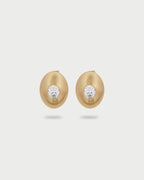 Orecchini Rue des Mille Alma Bottone oval cut