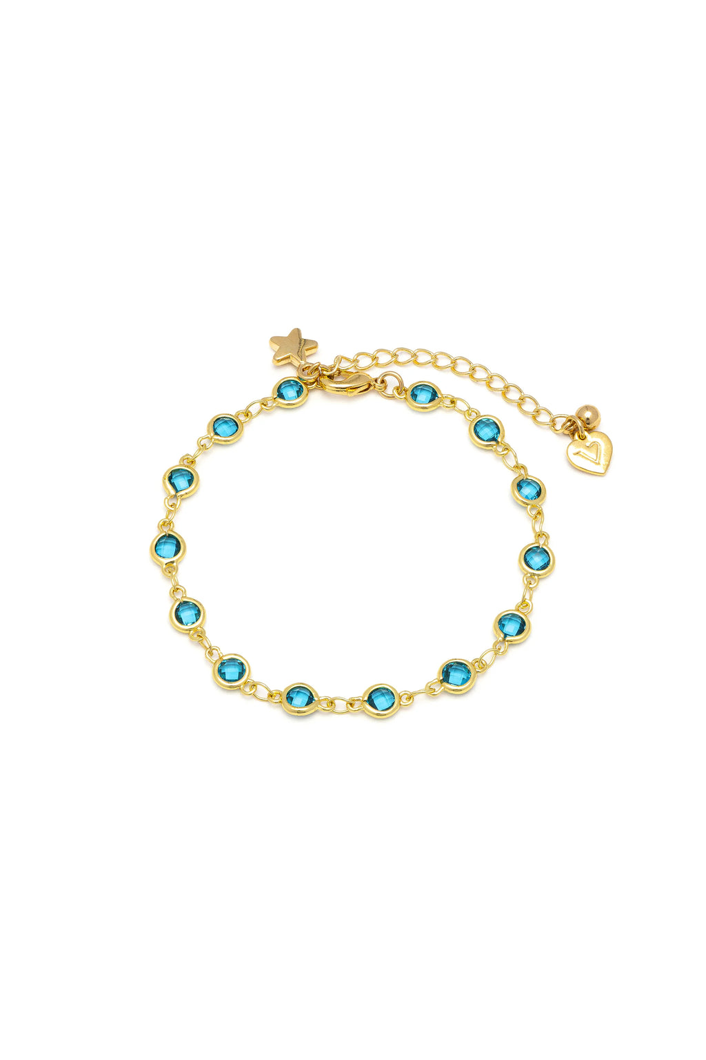 Bracciale Vestopazzo donna Tennis con zirconi tondi acquamarina