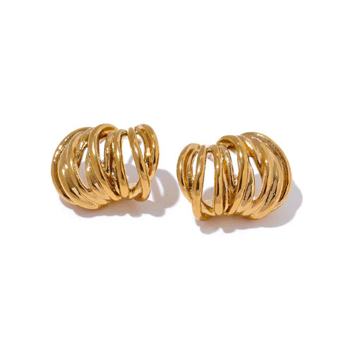 Orecchini Piti Malì donna Vega Semi cerchi multifilo