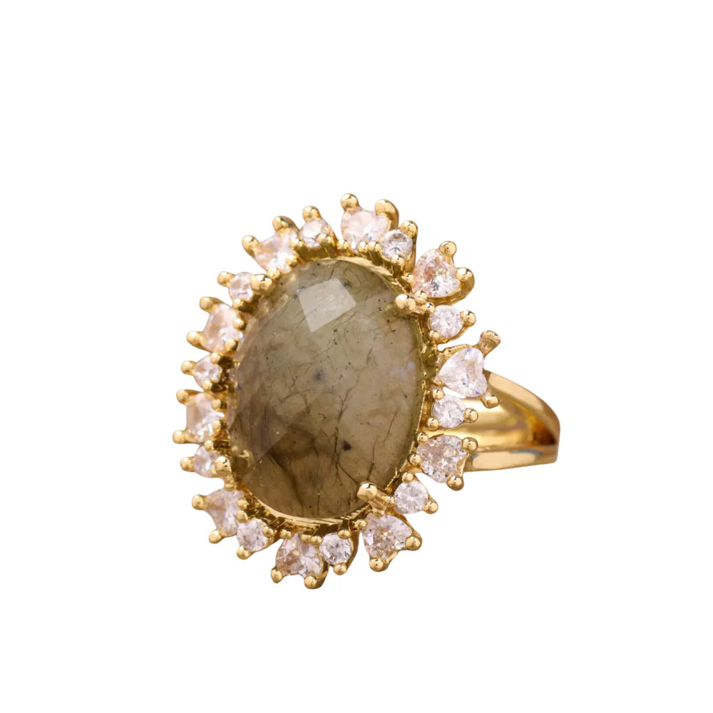 Anello Piti Malì donna Auraluna Labradorite