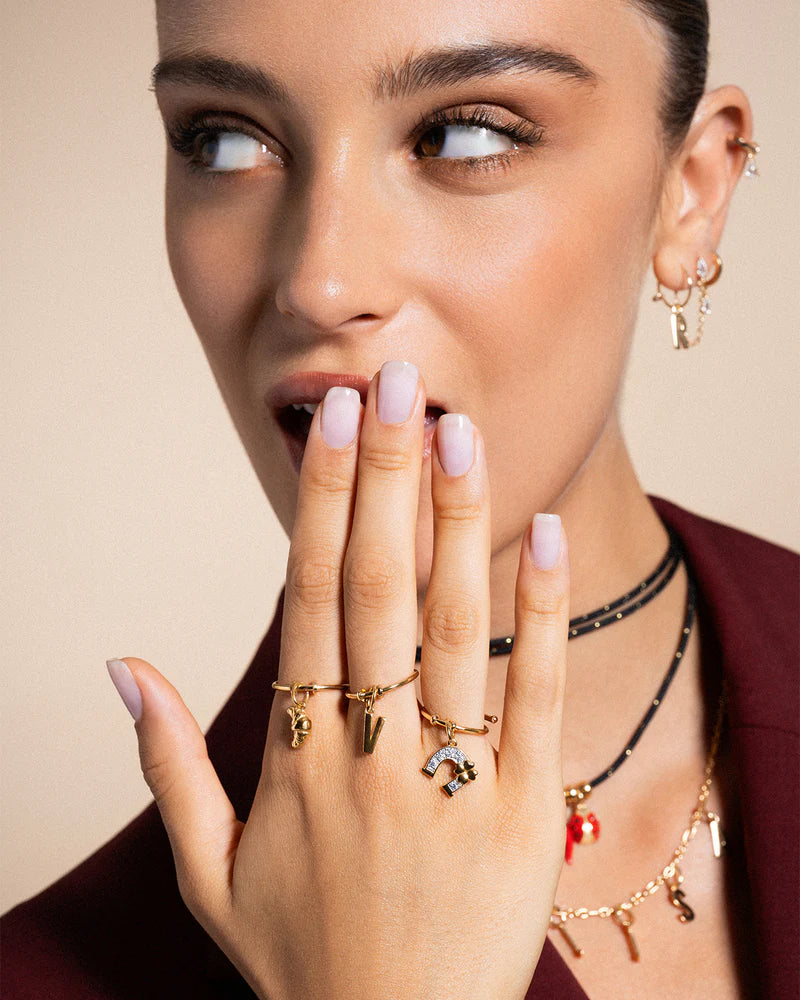 Anello Rue des Mille Charm bar Base