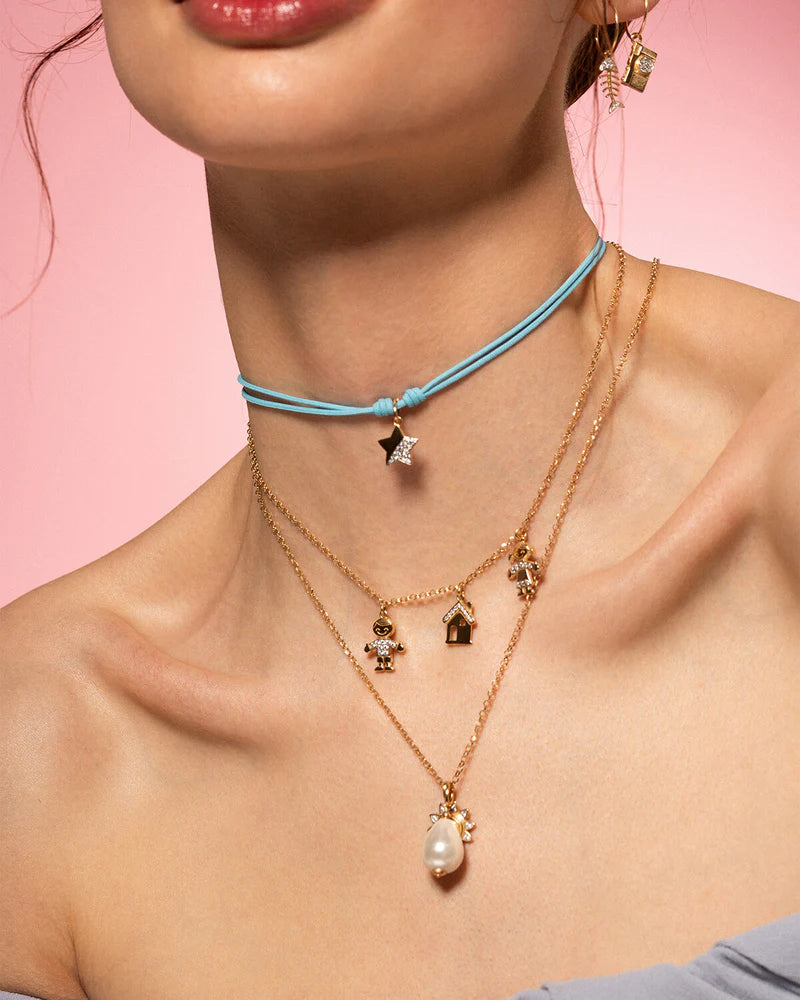 Collana Rue des Mille Charm bar Girocollo basic chain base short