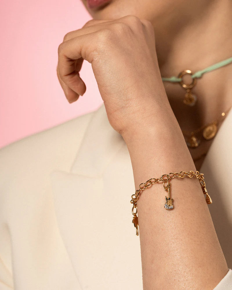 Bracciale Rue des Mille Charm bar Rolò chain base cerchio