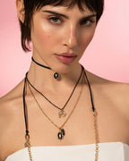 Collana Rue des Mille Charm bar Girocollo 3+1 chain Base