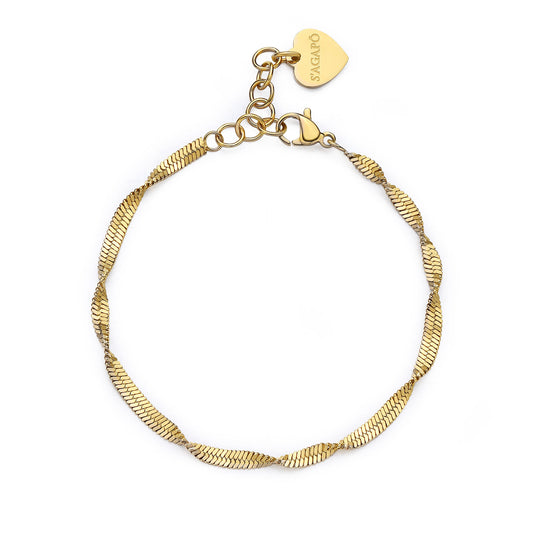 Bracciale S'Agapò donna Chunky Snake torchon gold