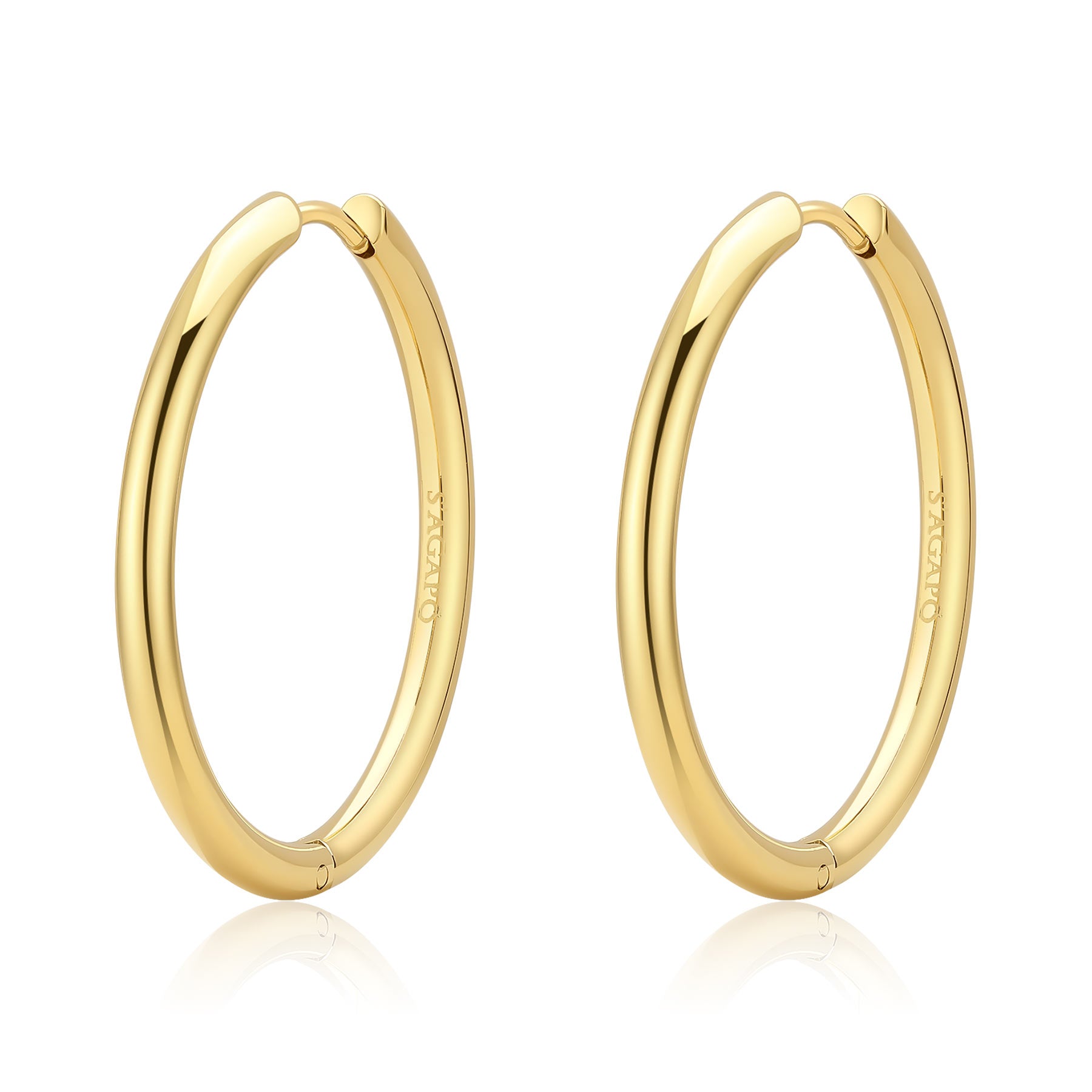 Orecchini S'Agapò donna Cerchi Chunky Gold 35mm