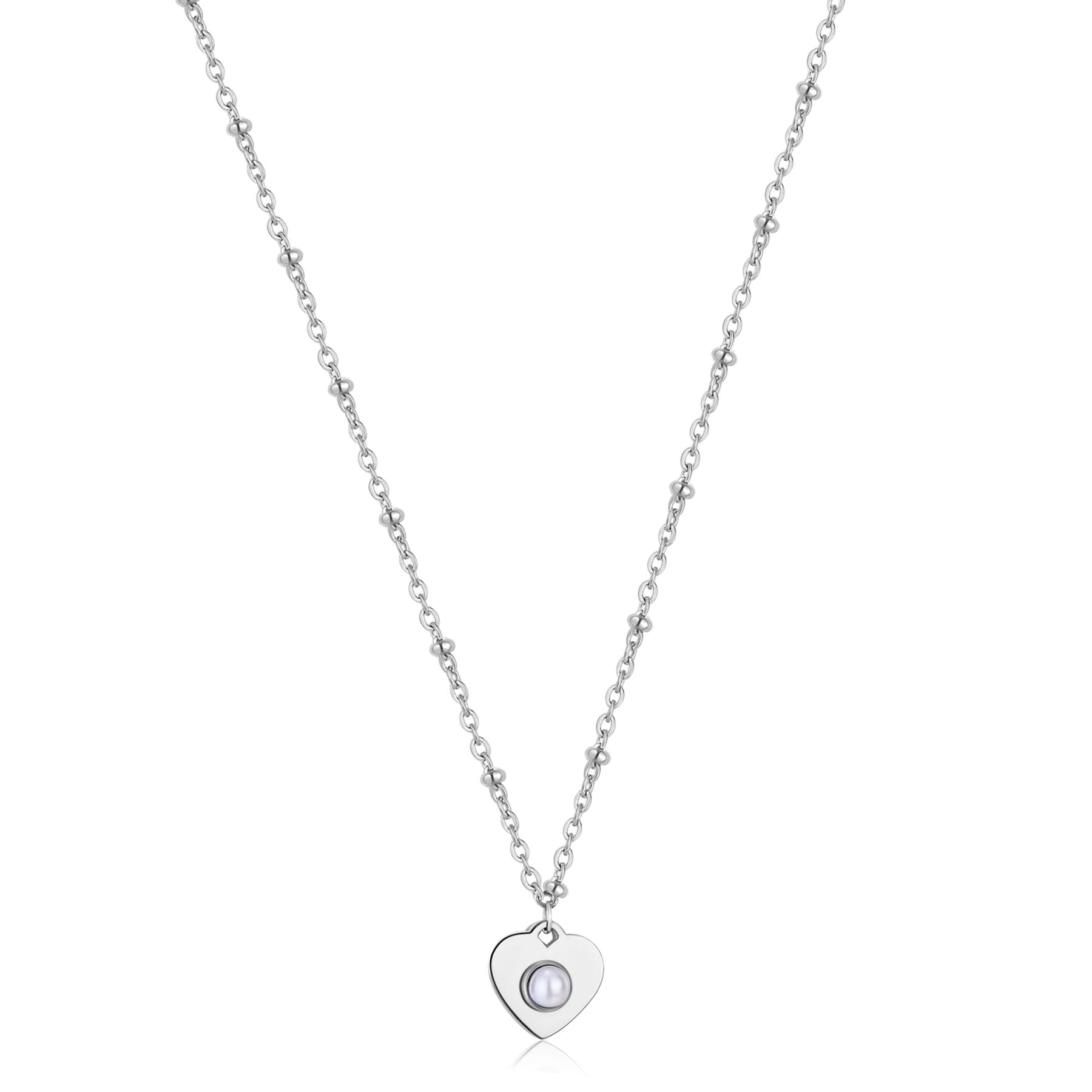 Collana S'Agapò donna Message Cuore e perla