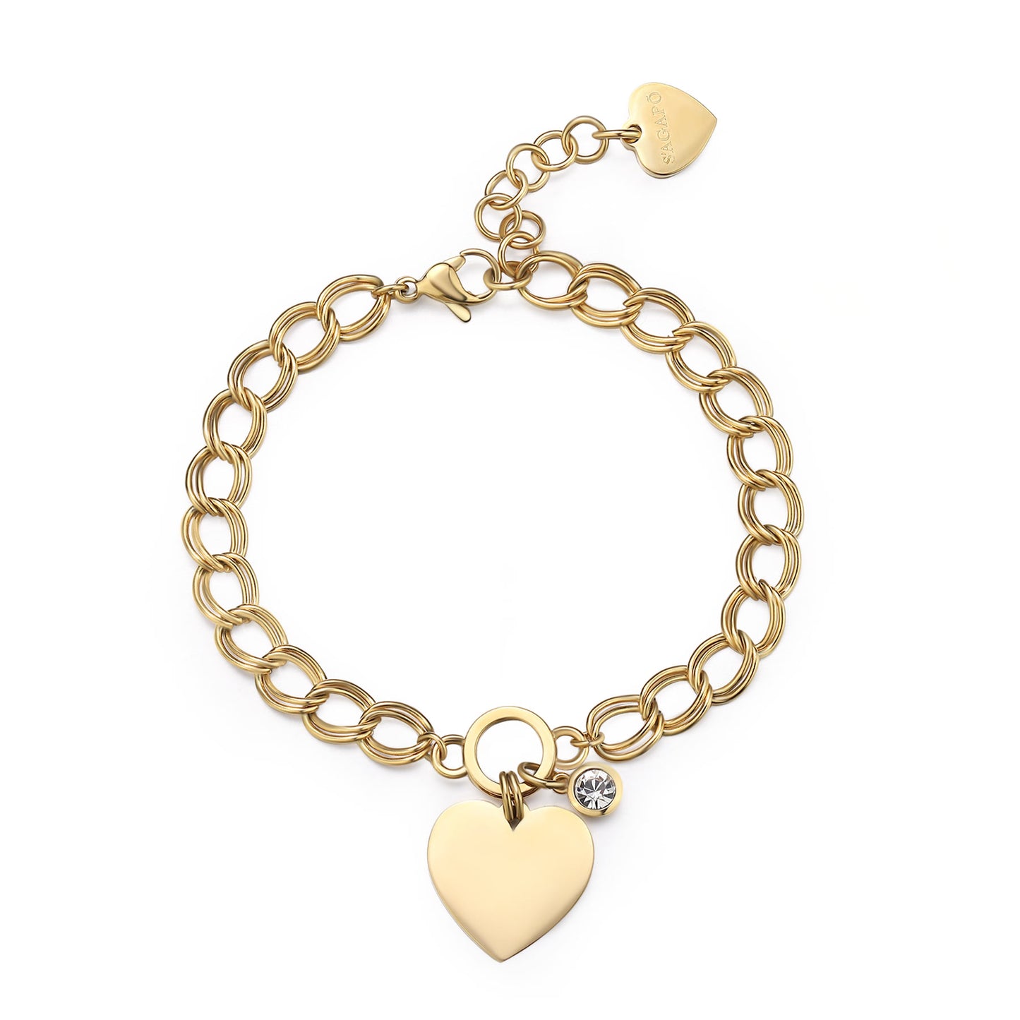 Bracciale S'agapò Donna MY LOVE Cuore Gold