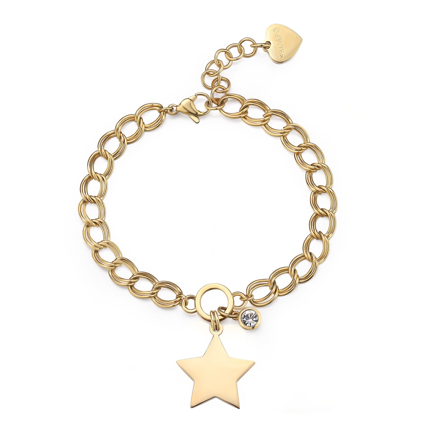 Bracciale S'agapò Donna MY LOVE Stella Gold