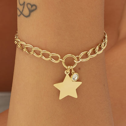 Bracciale S'agapò Donna MY LOVE Stella Gold