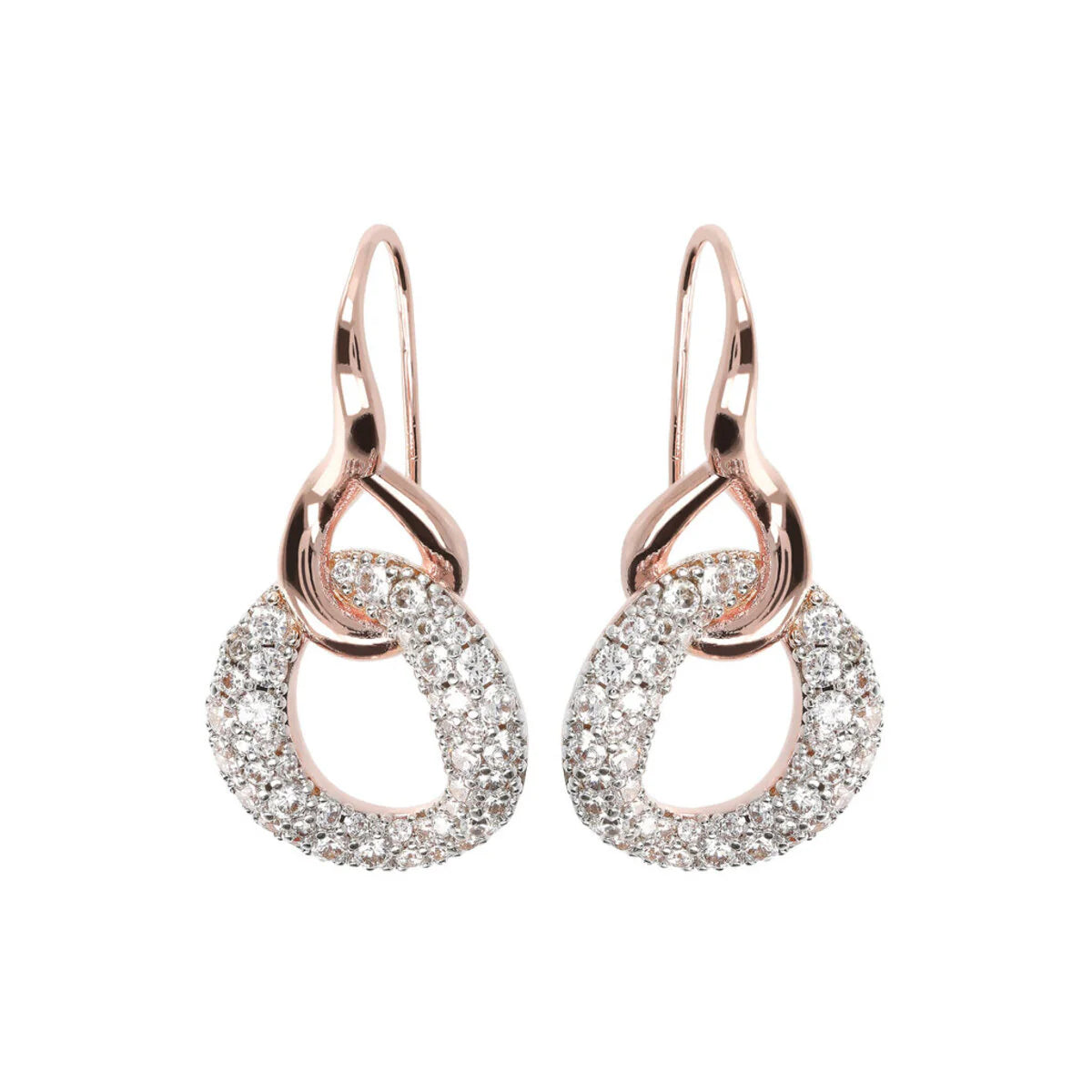 Orecchini Pendenti Bronzallure con Ciondolo in Cubic Zirconia