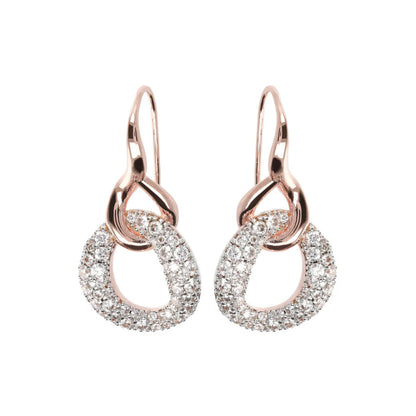 Orecchini Pendenti Bronzallure con Ciondolo in Cubic Zirconia