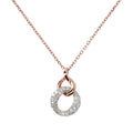 Collana Bronzallure Doppio Pendente con Pavé in Cubic Zirconia