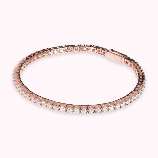 Bracciale Bronzallure donna Tennis Rosè con cubic zirconia
