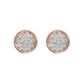 Orecchini Bronzallure a Lobo con Pavé in Cubic Zirconia