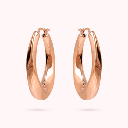 Orecchini Bronzallure donna Cerchi ritorti