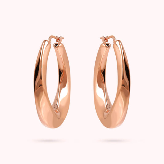 Orecchini Bronzallure donna Cerchi ritorti