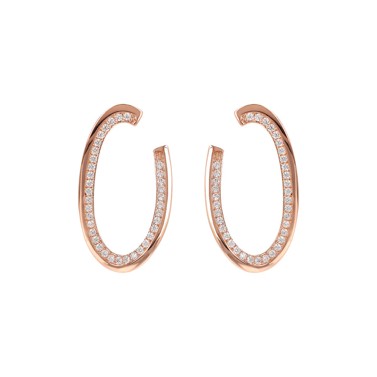 Orecchini pendenti Bronzallure Ovali con Cubic Zirconia