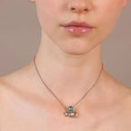 Collana Bronzallure Pendente Trilogy in Prisma Gem Taglio Mosaico