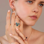 Anello Bronzallure Trilogy con Prisma Gem Taglio Mosaico