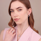 Collana Bronzallure donna Catena rolò e cerchio graduato pavè