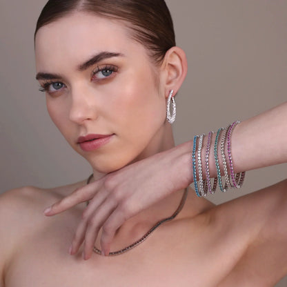 Bracciale Bronzallure donna Tennis con cubic zirconia tonde