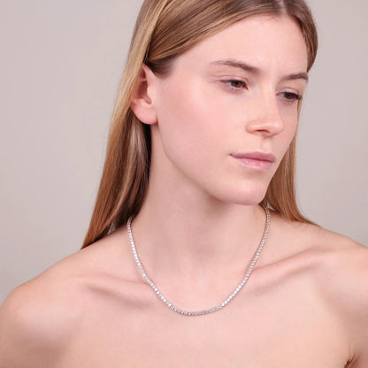 Collana Bronzallure donna Tennis con cubic zirconia tonde