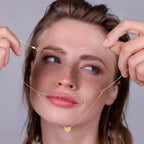 Collana Milor donna Multifilo con Doppia Catena Rolo e Pendente Cuore Oro 375